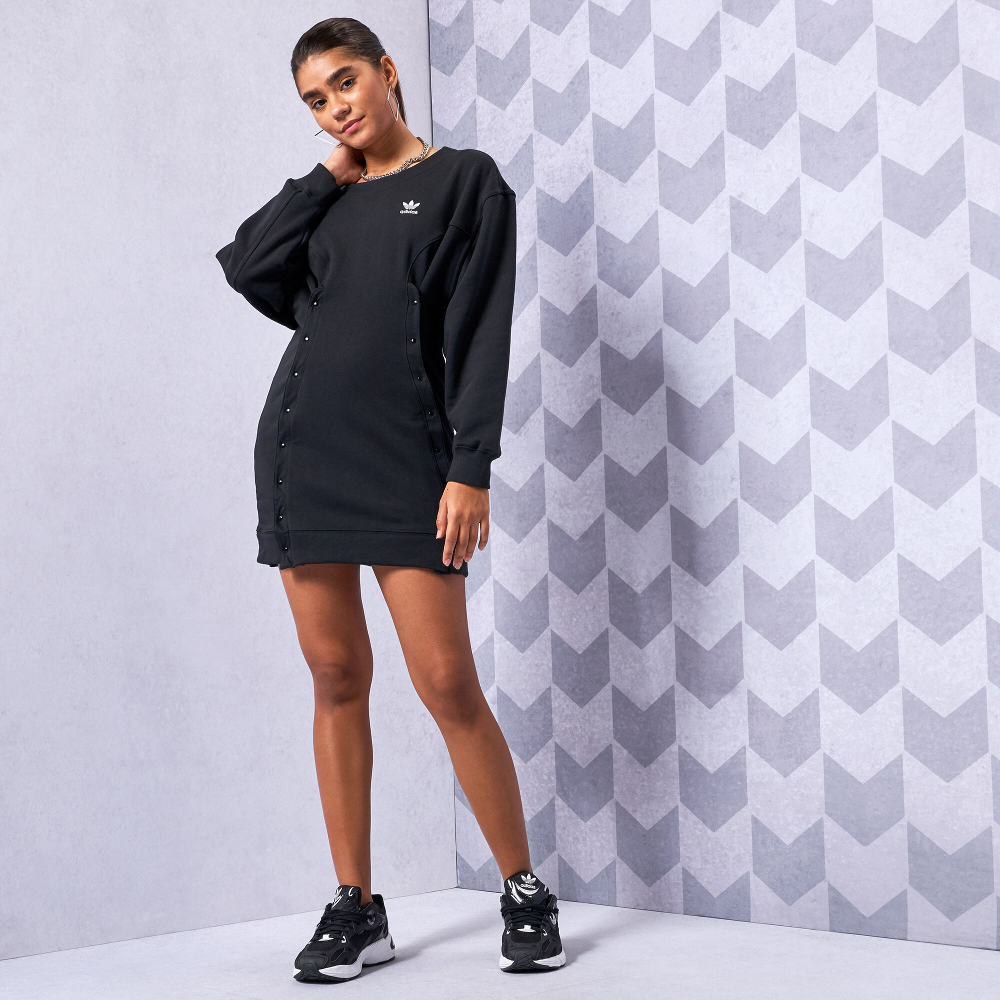 Sweatshirt discount dress adidas