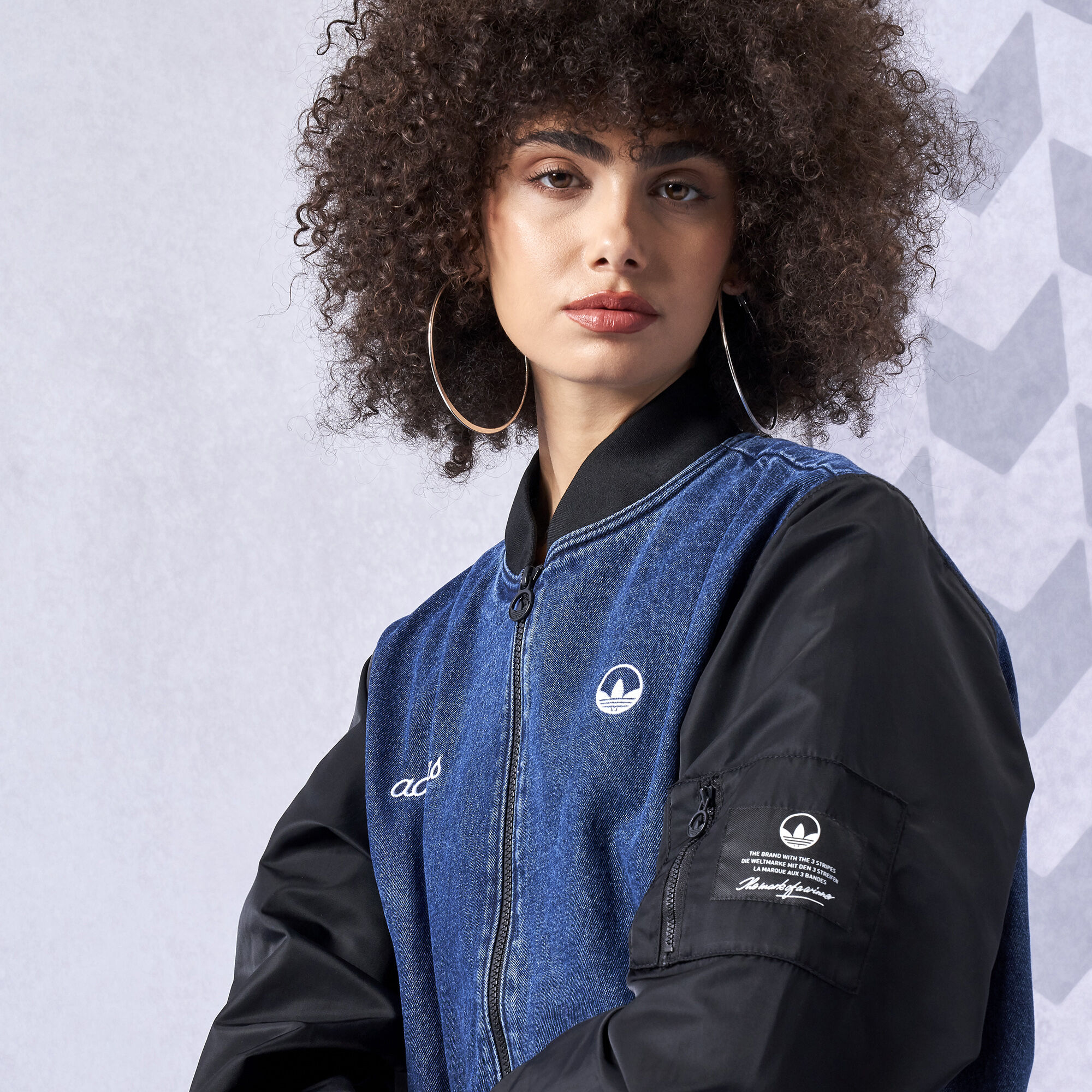 adidas Originals Collegiate Denim Jacket Blue Indigo Denim | Stylerunner